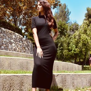 Black Maxi Pencil Dress